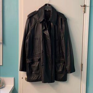 Men’s Black leather jacket